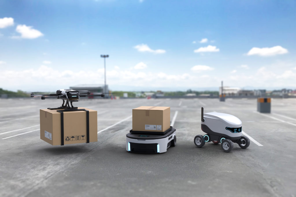 Autonomous delivery robots